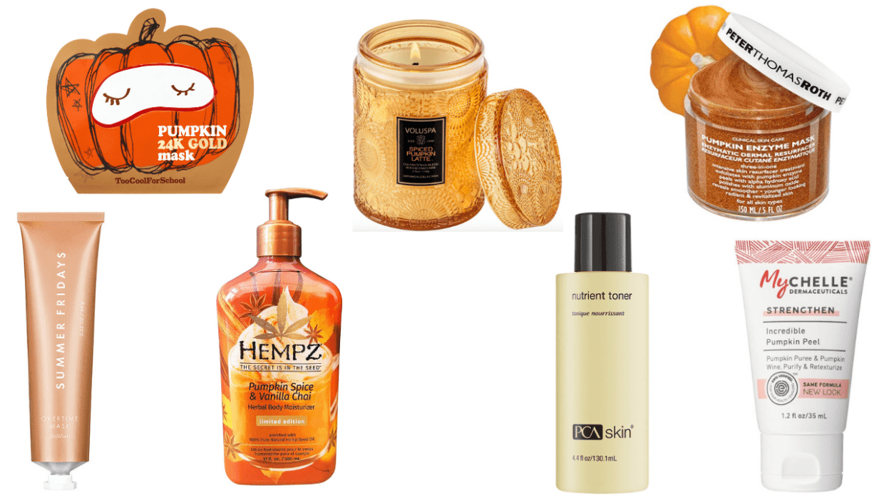 Every Fall, I get obsessed with all things pumpkin! Pumpkin pie, pumpkin spice lattes & pumpkin beauty products. Here are my favs this season!