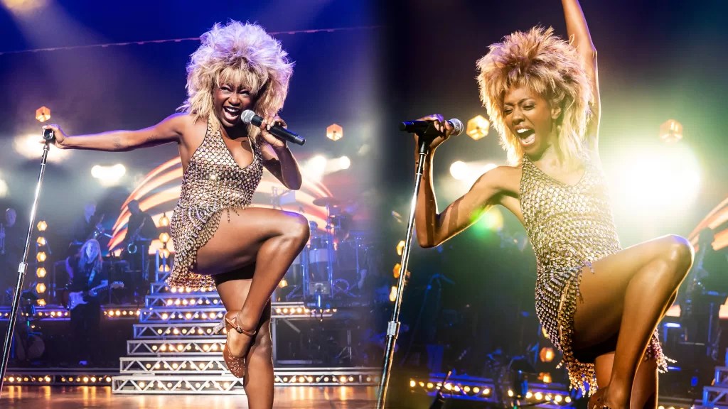 Two women looking like Tina Turner in Broadway Musical