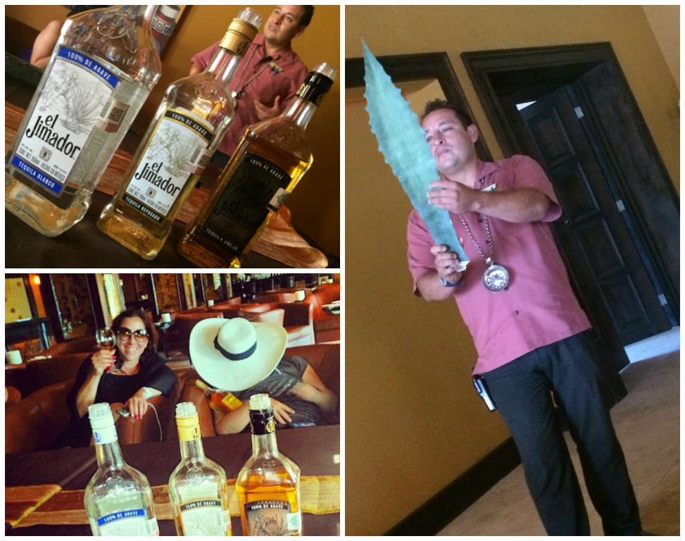 Tequila tasting at Villa del Palmar Loreto. 