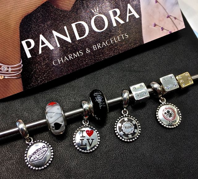 Pandora jewelry from their store in the shops at Caesars Palace.