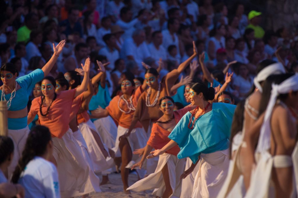 I recently visited Xcaret Park in Mexico to witness a Sacred Mayan Journey where hundreds of oarsmen travel to Cozumel to seek the Blessings of a Goddess