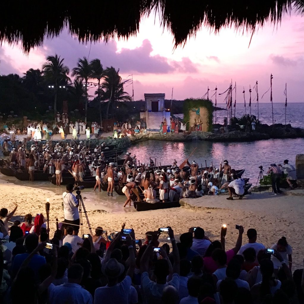 I recently visited Xcaret Park in Mexico to witness a Sacred Mayan Journey where hundreds of oarsmen travel to Cozumel to seek the Blessings of a Goddess